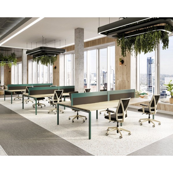 Apex Goalpost White Oak and Deep Teal