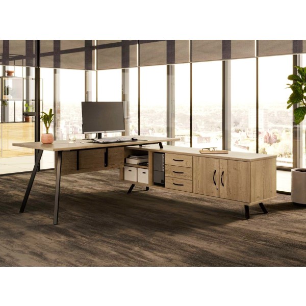 Brava Exec desk with mod panel 1 v2