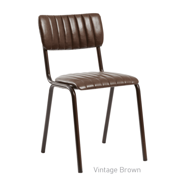 Tavo Stacking Side Chair Vintage Brown