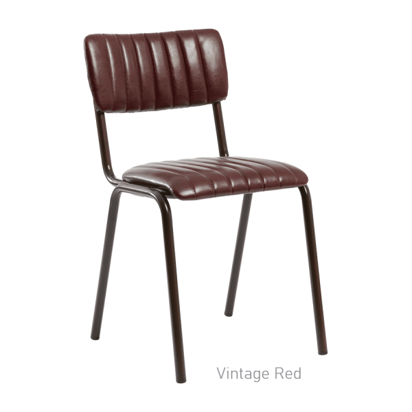Tavo Stacking Side Chair Vintage Red